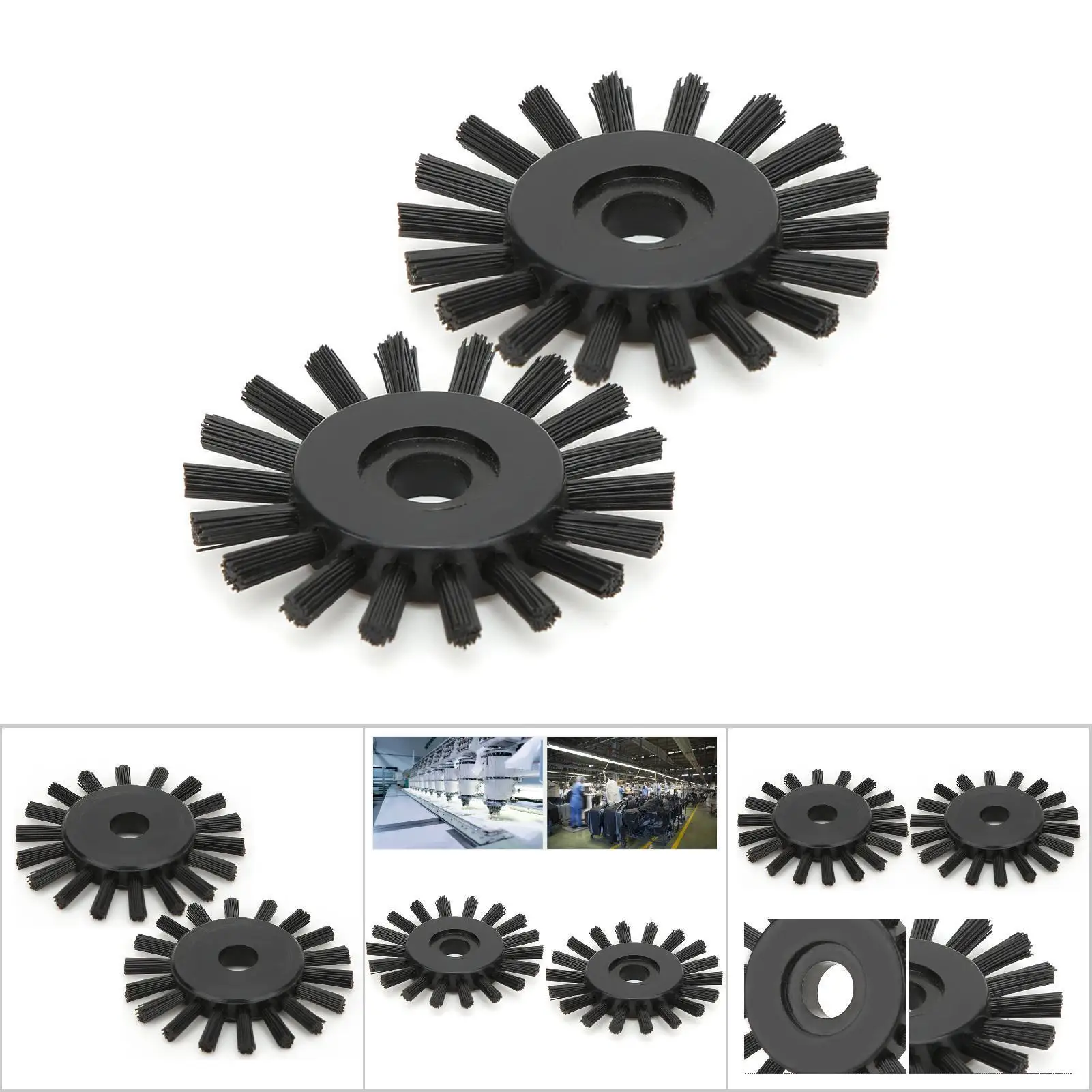 2pcs Black Wheel Brush Accessories for brother Knitting Machines KH868 KH821 KH860 KH880 KH965 KH970