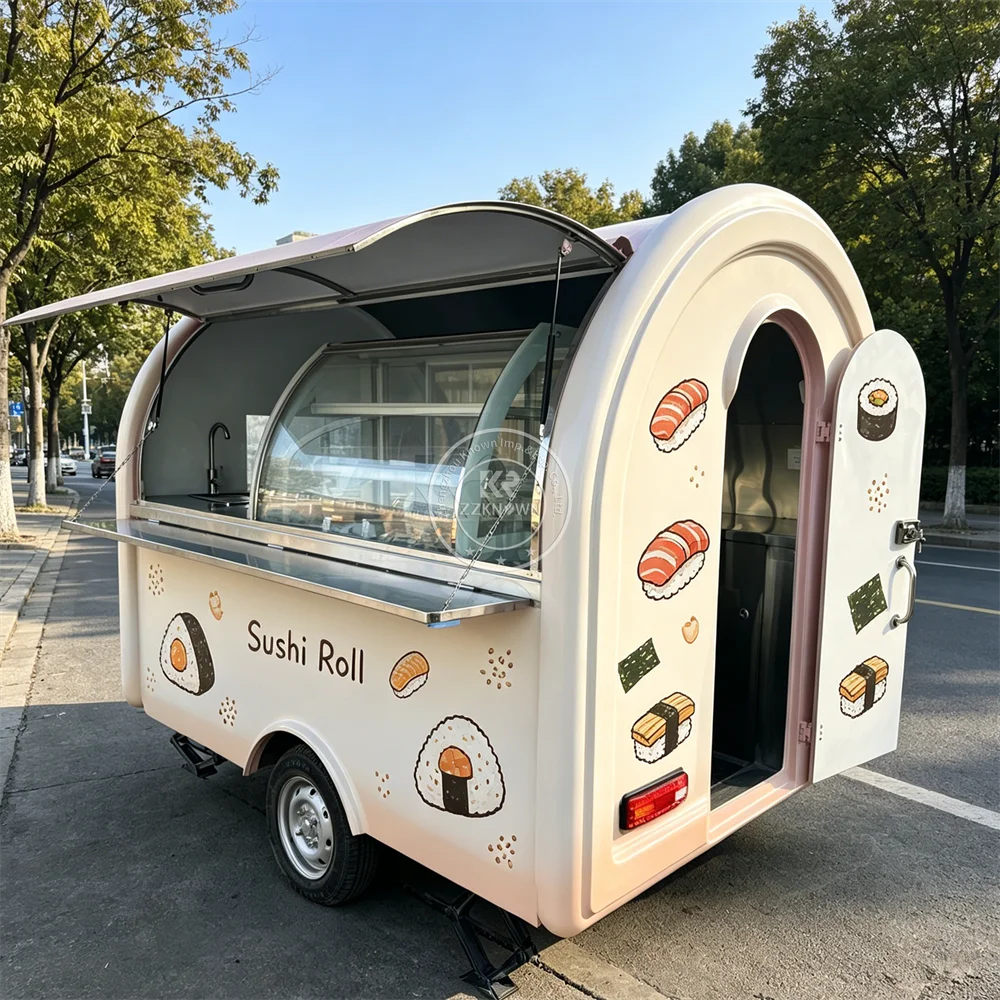 

Street Mobile Food Truck Concession Catering Cart Snack BBQ Ice Cream Cart Coffee Pizza Vending Food Truck Fully Equipped