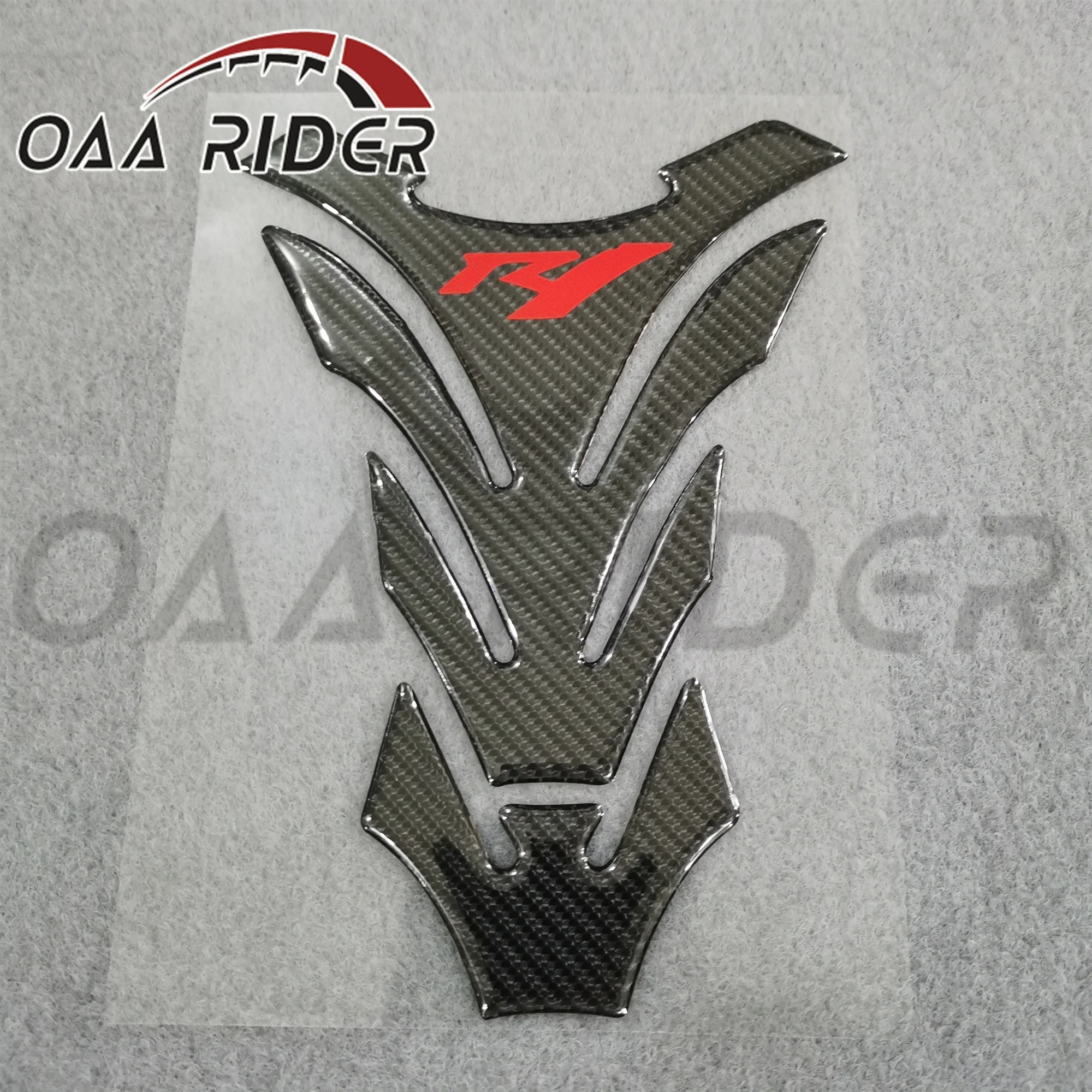 For Yamaha YZF R1 YZF1000 Fuel Tank Pad Sticker 3D Carbon Fiber Gas Grip Decal Protector Motorcycle Accessories