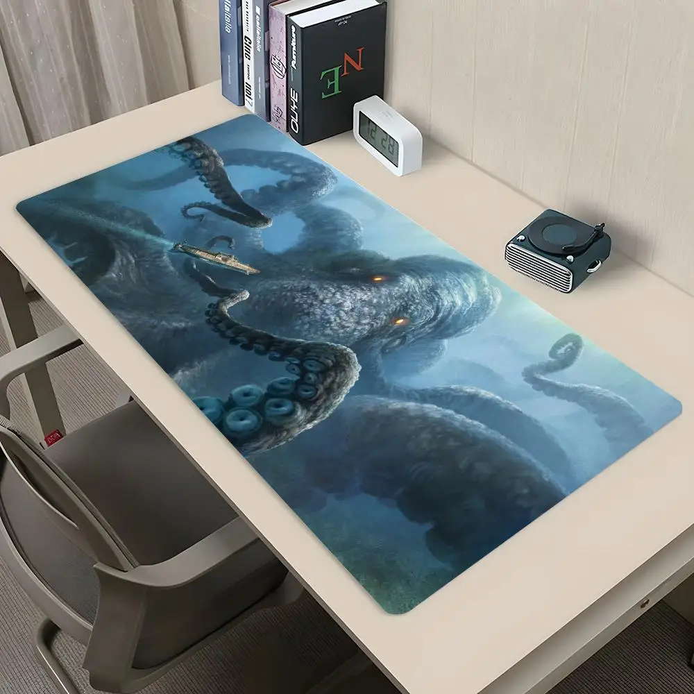 Cthulhu brave Mouse Pad Gaming Mousepad Abstract Large 800x400mm MouseMat Gamer XXL Mause Carpet PC Desk