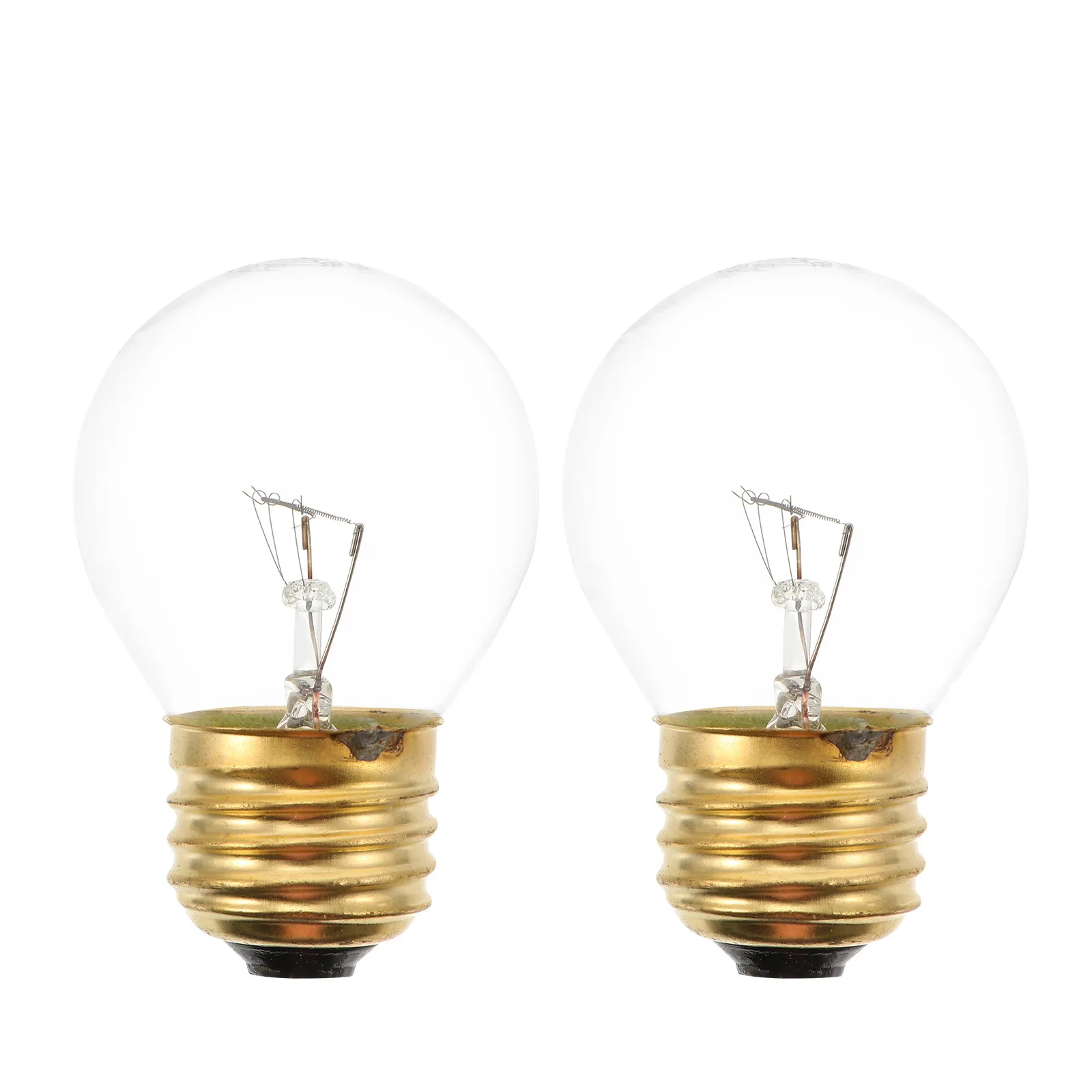 2Pcs Microwave Light Bulb E26 Oven Bulb Environmentally Friendly Safe Glass Cover for Refrigerator Lamp Replacement