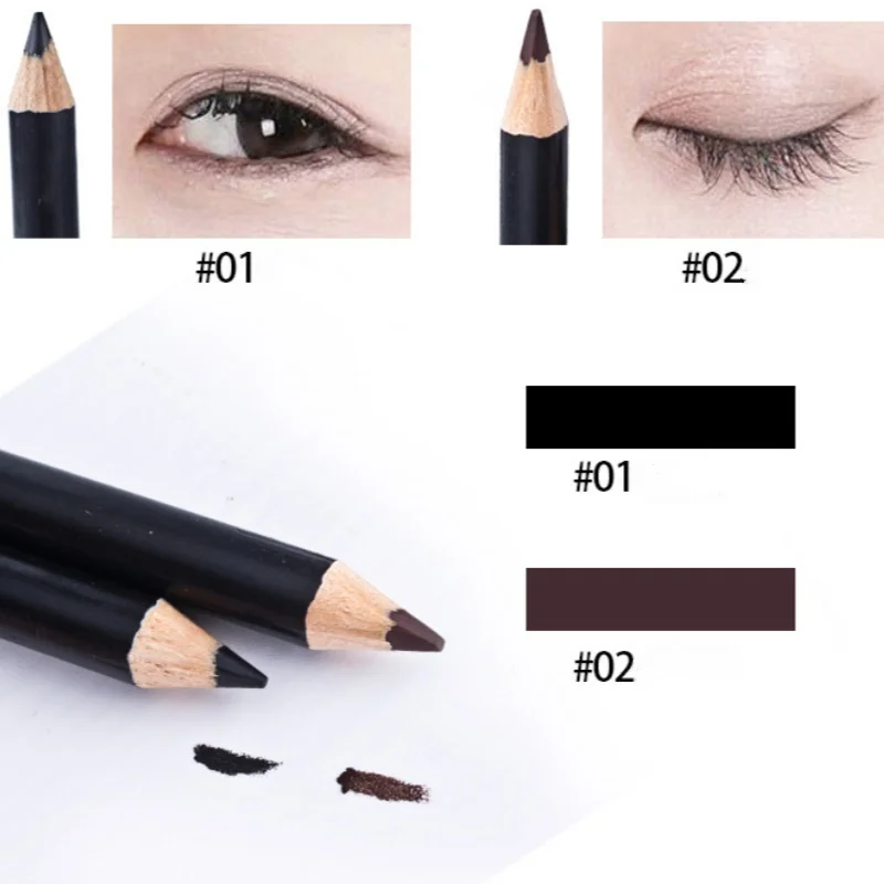 3/5PC maquillaje profesional de moda delineador de ojos negro marrón lápiz de cejas impermeable duradero accesorios de herramientas de belleza