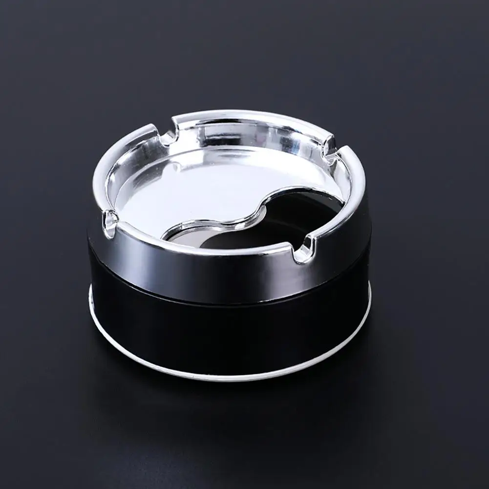 Desktop Ash Tray Stainless Steel Material Ashtray Stylish Stainless Steel Ashtrays for Home Office Outdoor Use Windproof Design