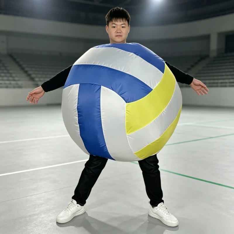 Sports ball inflatable clothing volleyball football rugby three sports games birthday tricky suitable for Halloween carnival