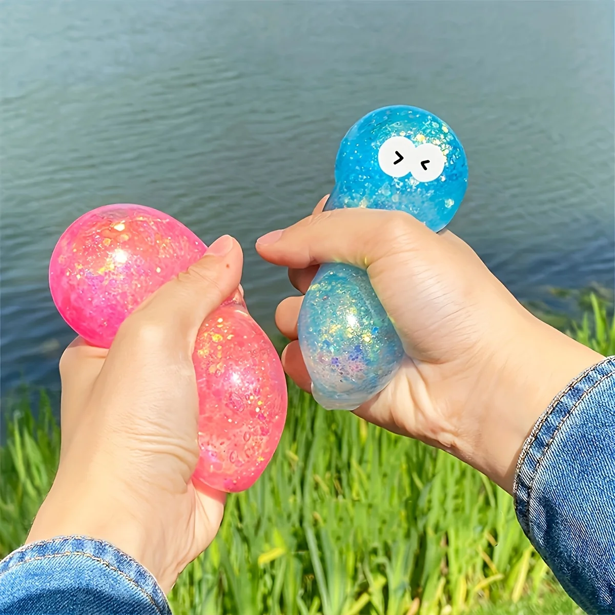 Squishy Slow Rebound Water Cube Toy, Adorable Relax Fidget Tool, Soft Stress Relief Party Festival Gift