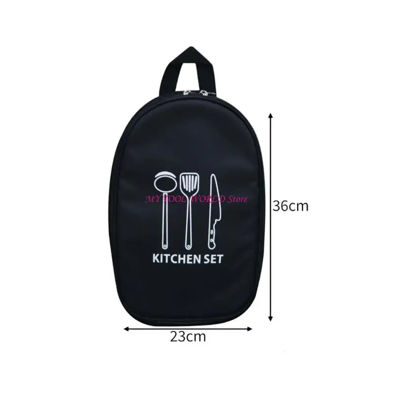 Waterproof Cooking Utensil Organizers Bag Cookware Bag Storage for Camping Travel A2BB