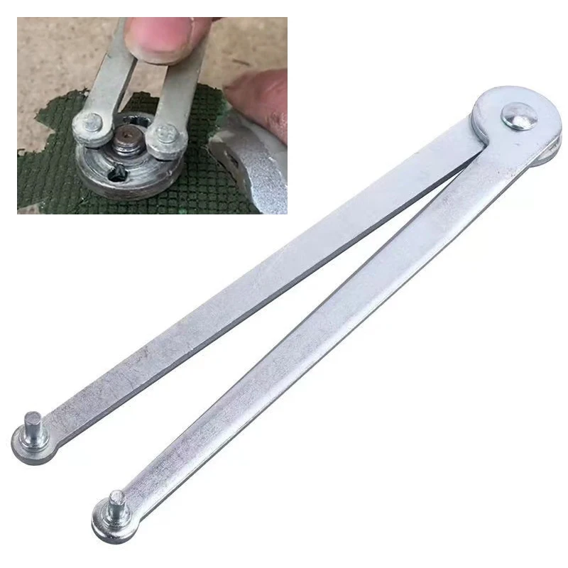 180mm Adjustable Angle Grinder Wrench Pin Universal Hand Wrench Pin Pliers Round Nuts Angle Grinder Tool Accessory Hardware Tool