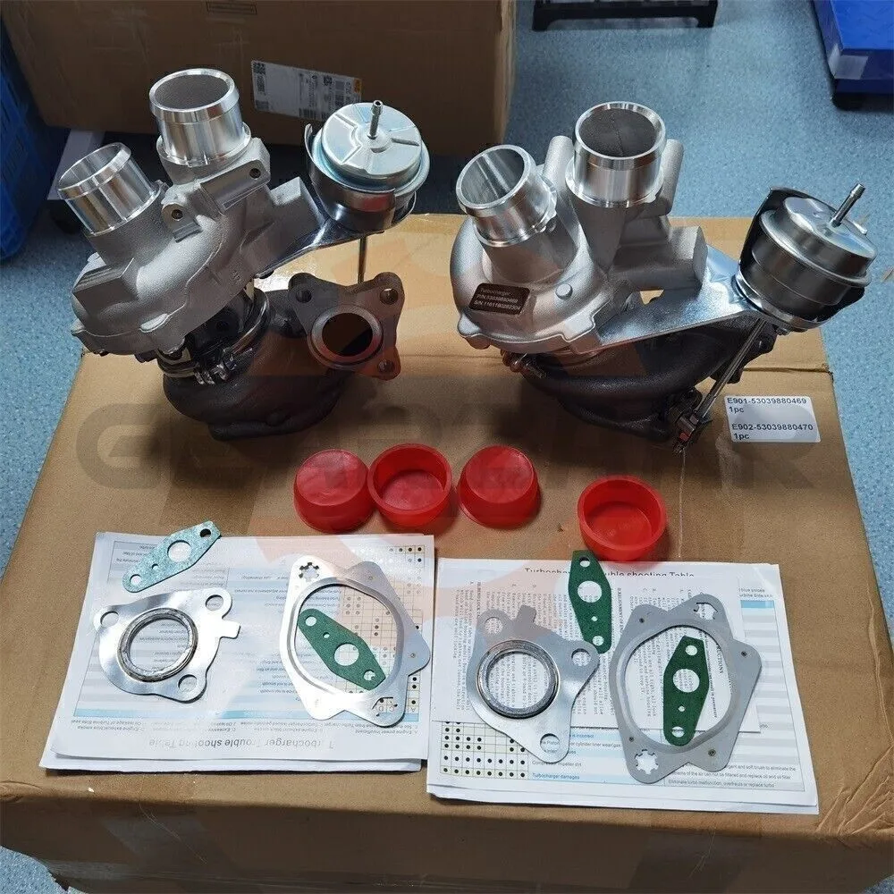 2 توربو يسار + يمين لـ 2013-2016 شاحن توربيني Ford F150 F-150 V6 3.5L Ecoboost