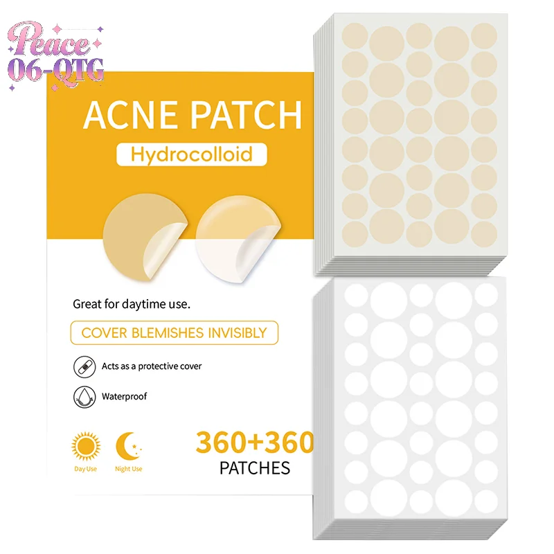 

720pcs/set Face Skin Care Acne Pimple Patch 2 Sizes Invisible Professional Healing Absorbing Spot Sticker Covering For Men Women