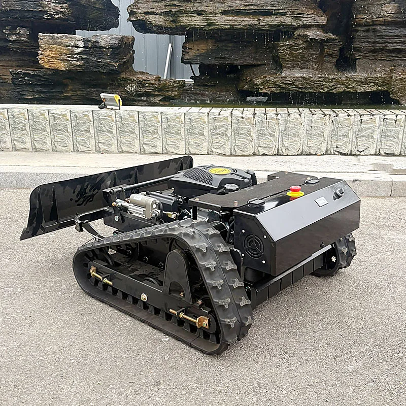 

Customized Petrol Tracked Remote Control Lawn Mower Self-Propelled Crawler Type Hillside Lawn Mower Grass Weeding Remover
