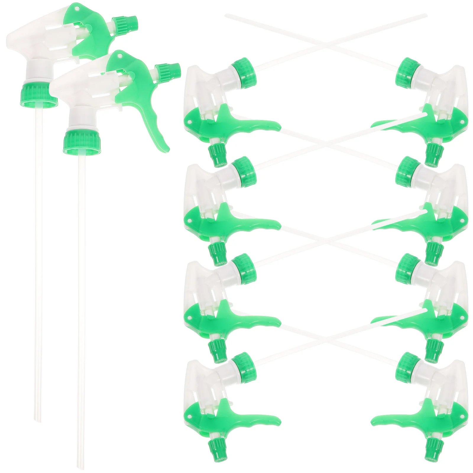 

10 pcs Hand Press Nozzle Strong Pressure Straw Comfortable Grip Plastic Sprayer for Plant Watering Kitchen Cleaning
