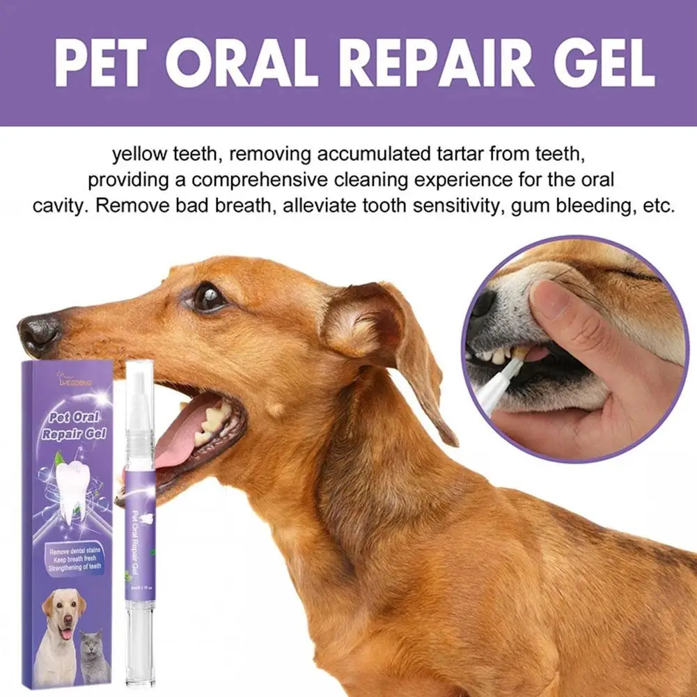 Pet Teeth Cleaning Tooth Pen Cat Dog Grooming Toothbrush Fresh Kit Scraper Stain Dental Oral Supplies Care Cleaning Tartar P2R2