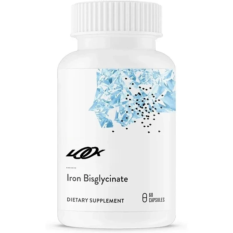 Bisglycinate Iron -25mg Iron Supplement, Enhances Absorption, No Gastrointestinal Side Effects - Gluten Free -60 Capsules