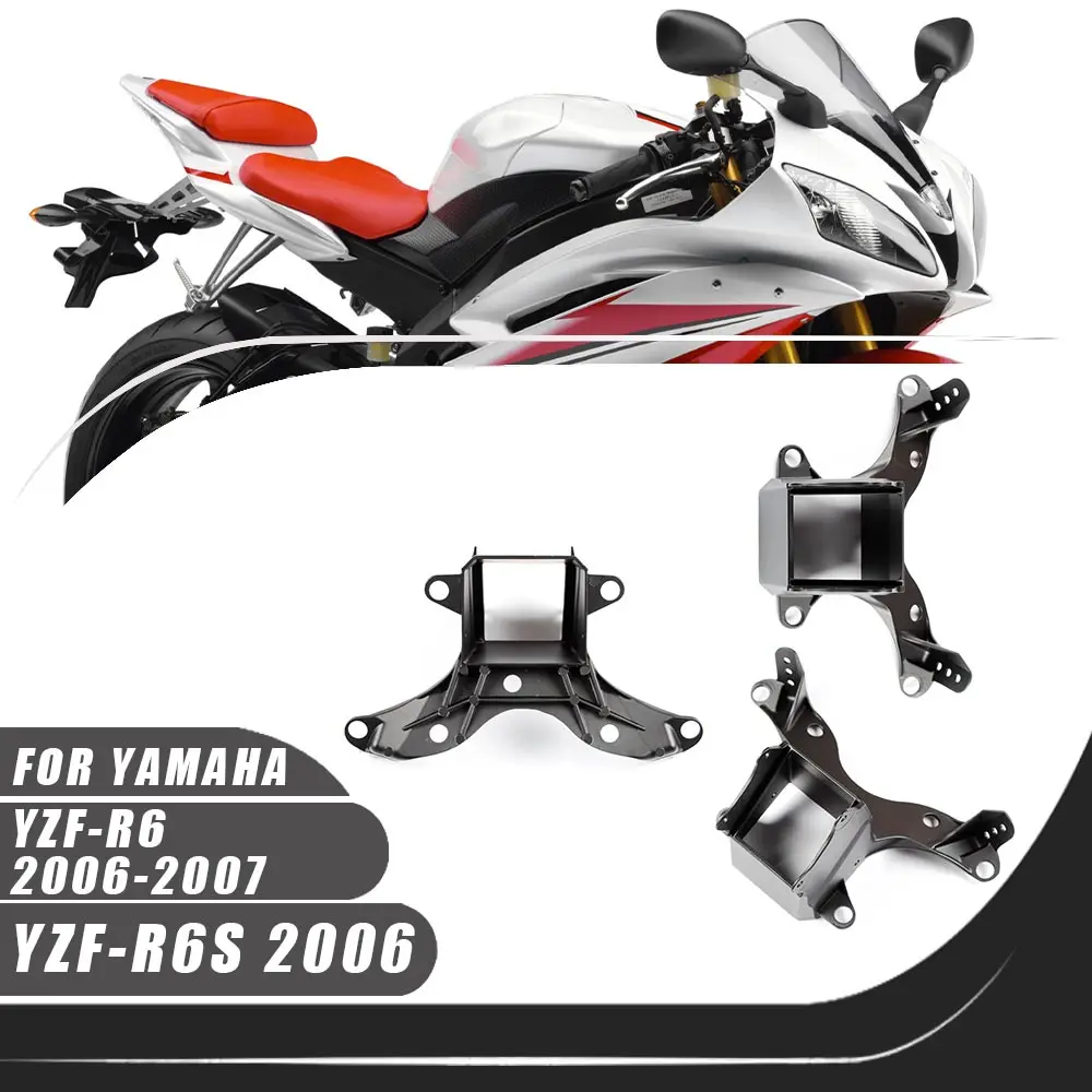 

Motorcycle Front Headlight Bracket Headlights Upper Fairing Stay Bracket For 2006-2007 Yamaha YZF-R6 YZF R6 2006 2007 R6S 2006