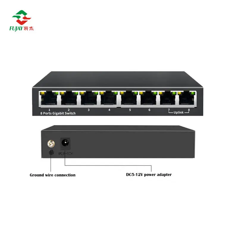 Włącznik Ethernet 5 8 16 24 Port Rack Mount Rj45 8-przełącznik portu Poe gigabitowe przełączniki sieciowe