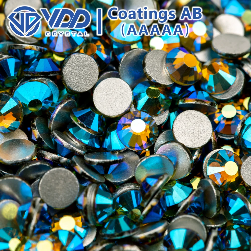 VDD SS4-SS30 AAAAA Top Qualität Multi-color AB Glas Strass Kristall Glitter Strass Flache Rückseite Kleber Auf Steine Für Nail art DIY