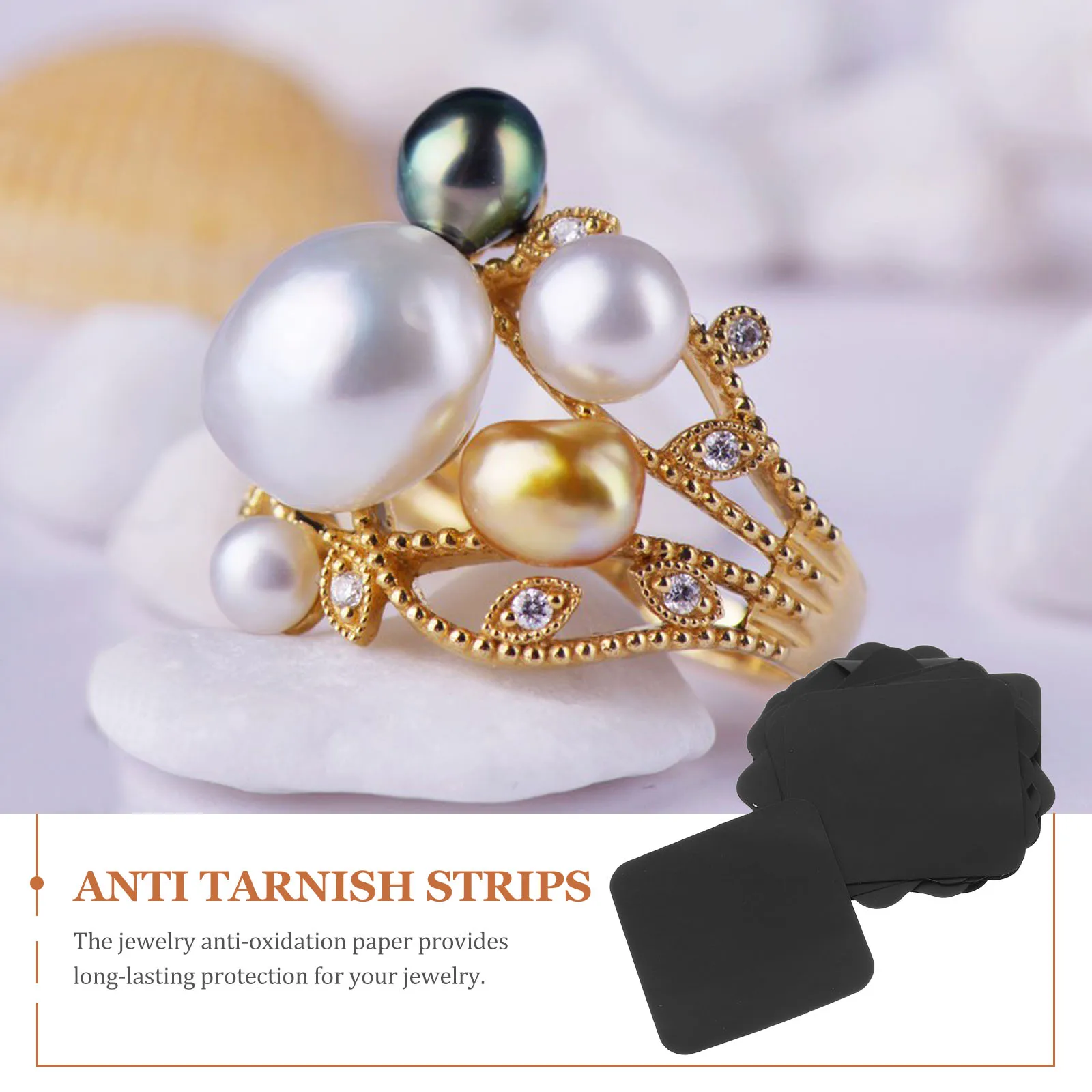 

30pcs Anti Tarnish Strips Jewelry Protector Humidity Control Tabs for Silver Storage Stone Oxidation Prevention Paper