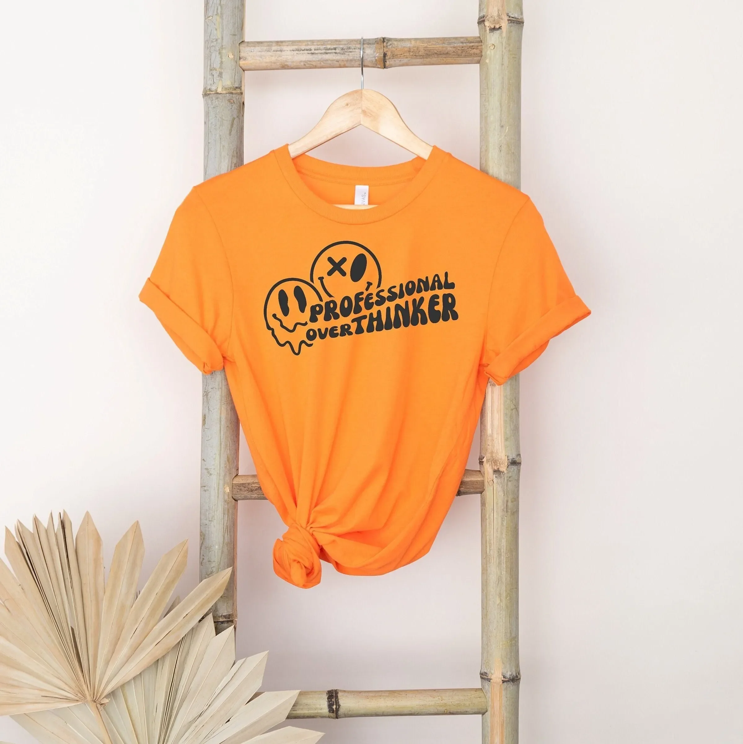 Professional Overthinker T Shirt Funny Saying Sarcastic Therapist Psychologist Introvert Offensive
