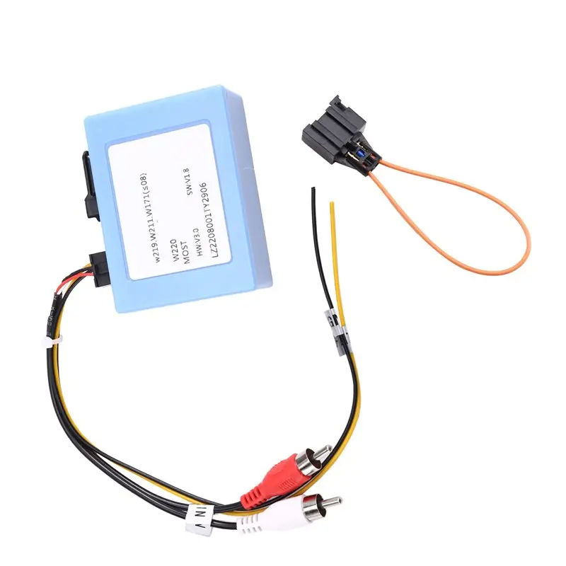 

Аудиоадаптер A73X-Fiber MOST Box для Mercedes Benz S/CL SL ECS/CLK E ML Class, комплект оптического декодера MOST, 00-05 г.в.