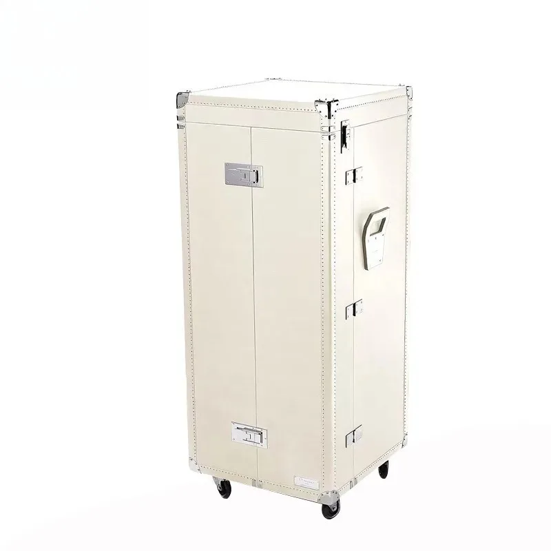 peiqiSolid wood leather wine cabinet, high-end safe