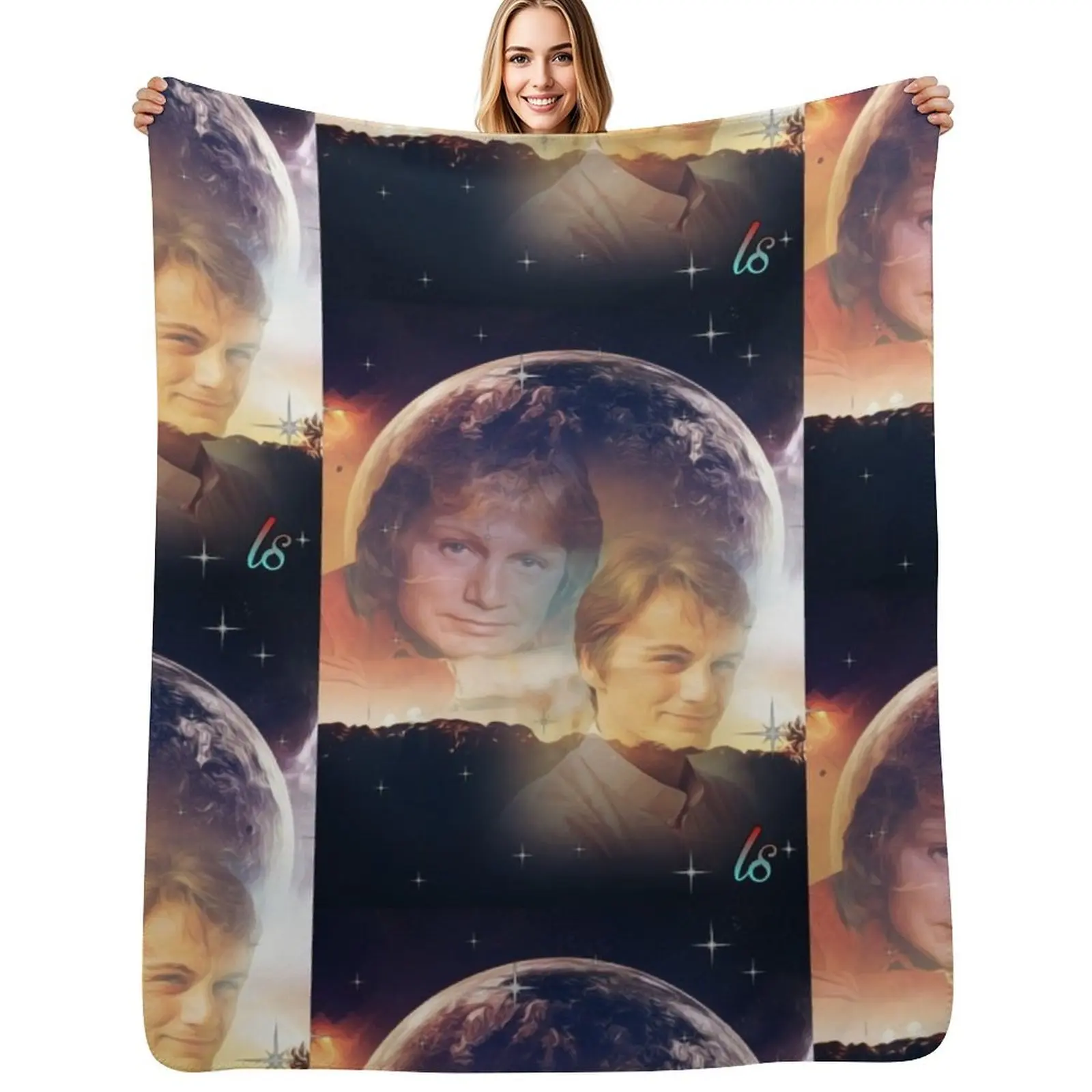 claude francois Throw Blanket warm for winter Designers Travel Soft Sleeping Bag Decoratives Blankets