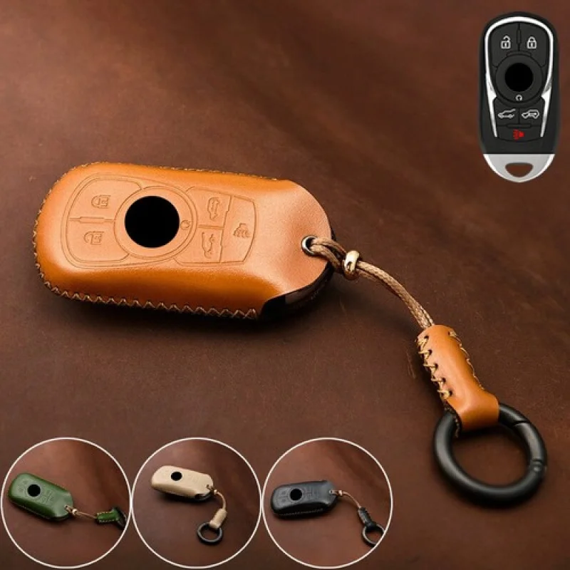 

A+ Genuine Leather Car Smart Key Case Cover For Buick Enclave LaCrosse Encore Regal