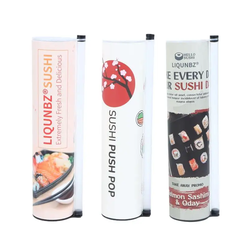 ~1Pc Food Grade Sushi Paper Tube Sushi Push Mold Quick Sushi Maker DIY Sushi Roller For Home Restaurant Cuisine Making Tool