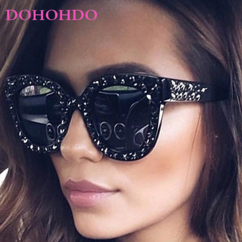

2025 Luxury Designer Square Imitation Diamond Women Sunglasses New Trend Men Sunglass Outdoor Driving Shades Ladies Lentes UV400