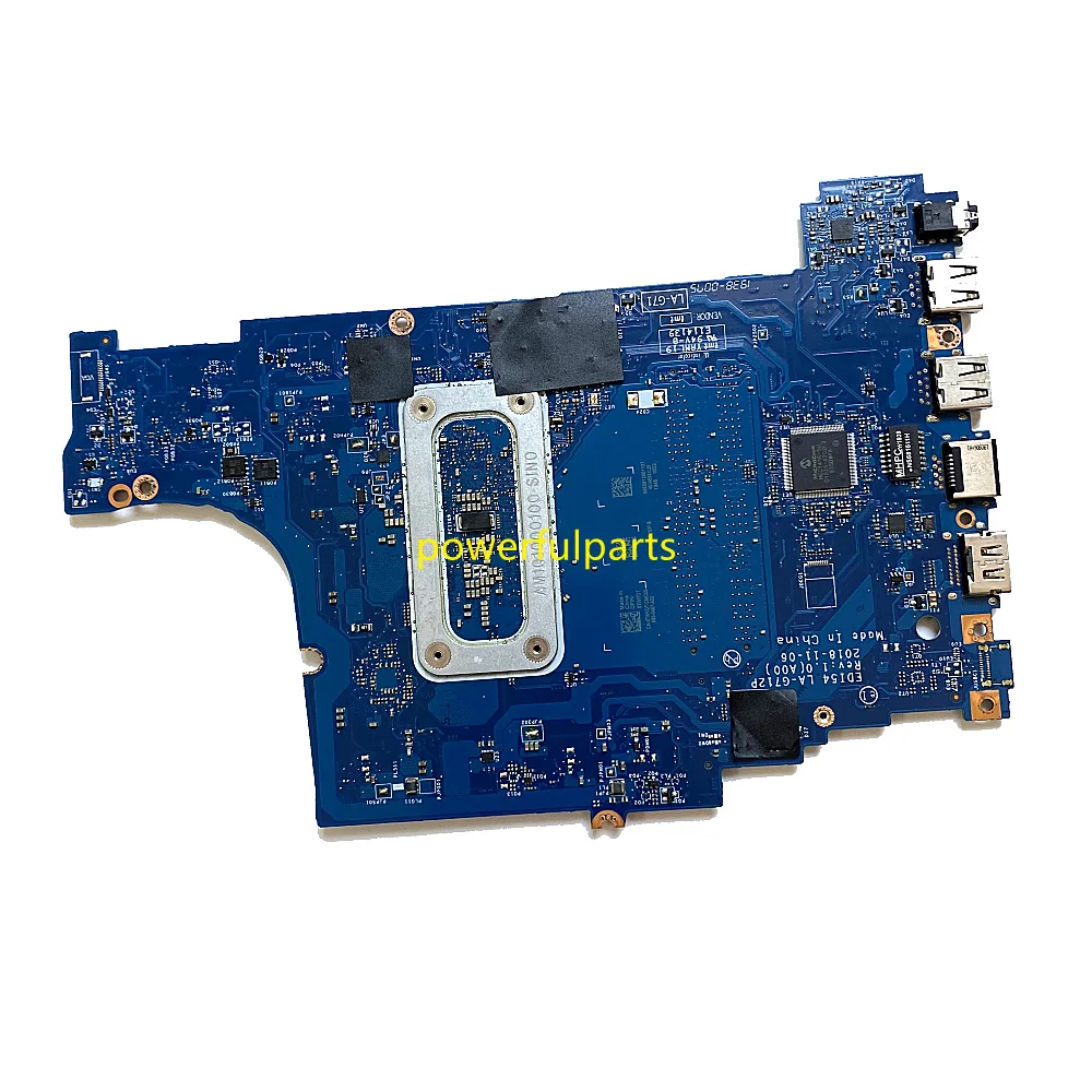 EDI54 LA-G712P Laptop Motherboard For Dell Inspiron 15 3580 3583 3780 Mainboard Pentium 5405U i3-8145U i5-8265U 0TWYDT CN-0TWYDT