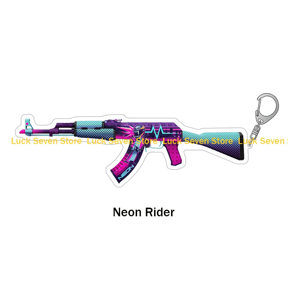 CS2 الذهاب سلاح AK47 بندقية طائرة مجموعة ليت ميوزيو الأحمر صفح Redline لائحة الصلب دلتا سلسلة مفاتيح مصنوعة من الأكريليك حقيبة قلادة أنيمي لعبة هدية