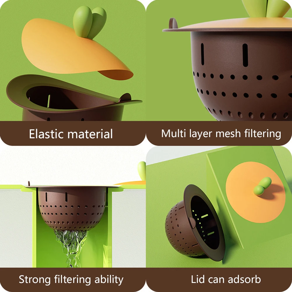 Sink Anti-clogging Filter Net Anti-blocking Waterproof Sink Filter For Washroom