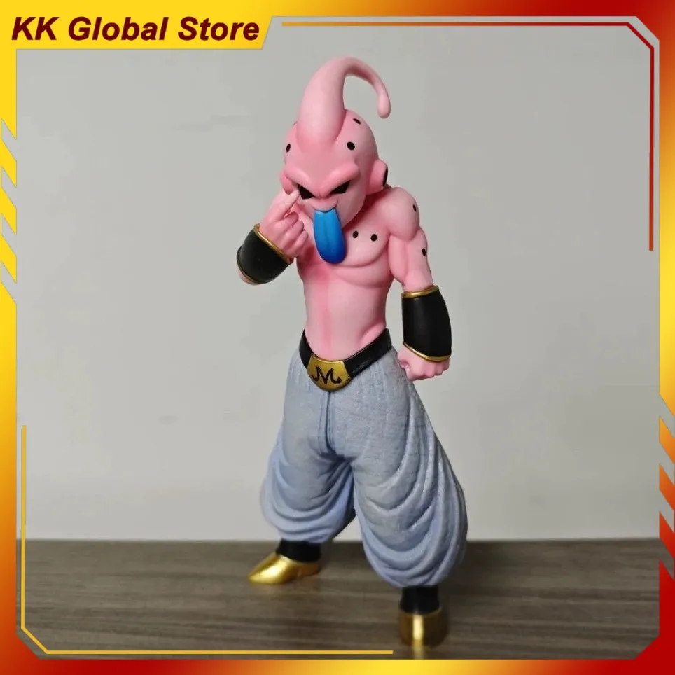 

19cm Dragon Ball Anime Figure Majin Buu Peripheral Model Stick Out Tongue Statue Desktop Decoration Ornaments Christmas Gift Toy