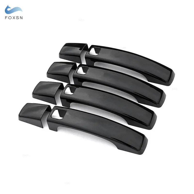 For Land Rover Range Rover Sport Discovery 4 LR4 Freelander 2 Glossy Black with smart key hole Exterior Door Handle Cover Trim