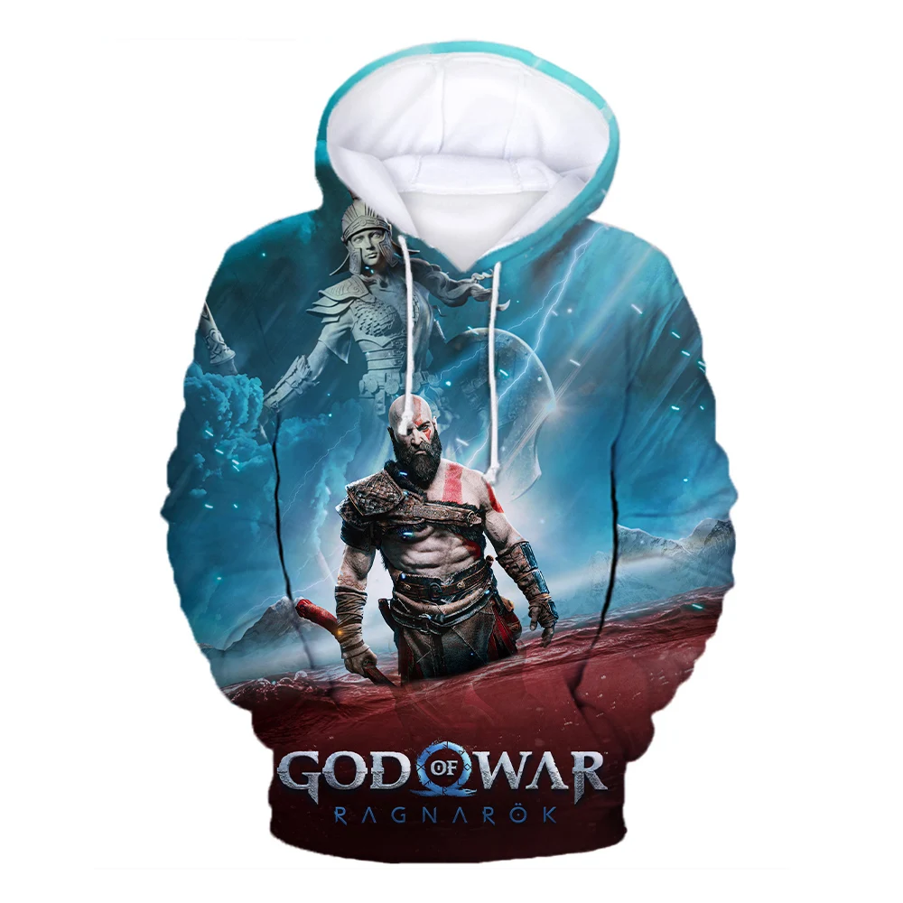 Sweats à capuche God of War Ragnarok pour hommes et femmes, impression 3D du jeu, mode décontractée, sweat à capuche PVD Respzed, pull pour enfants,