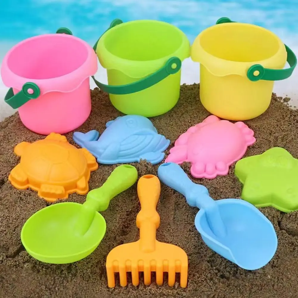 1 conjunto de balde de jogo de água de praia praia areia jogar brinquedos abs pá balde de praia brinquedos leve portátil praia jogar brinquedos crianças