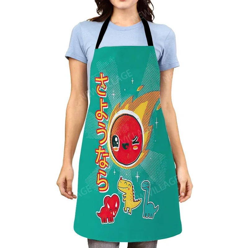 Cartoon Aesthetic Women kitchen apron kids original Children Waterproof girl princess waiter work apron oil proof kawaii cute