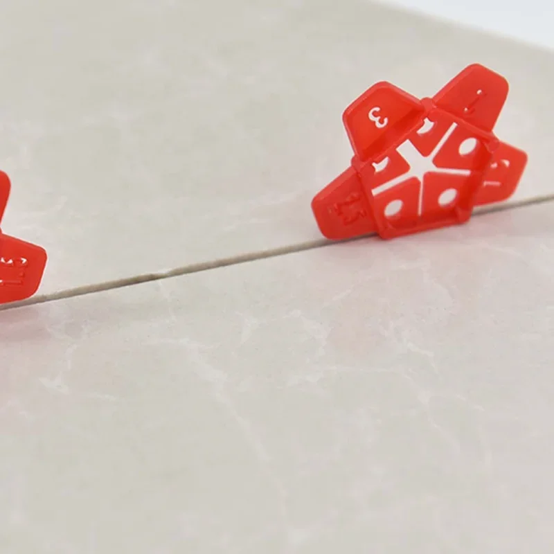 

50Pcs 1.5mm Tile Spacers Clips Wedge Ceramic Leveling System for Floor Wall Tile Gap Leveling System Construction Tools