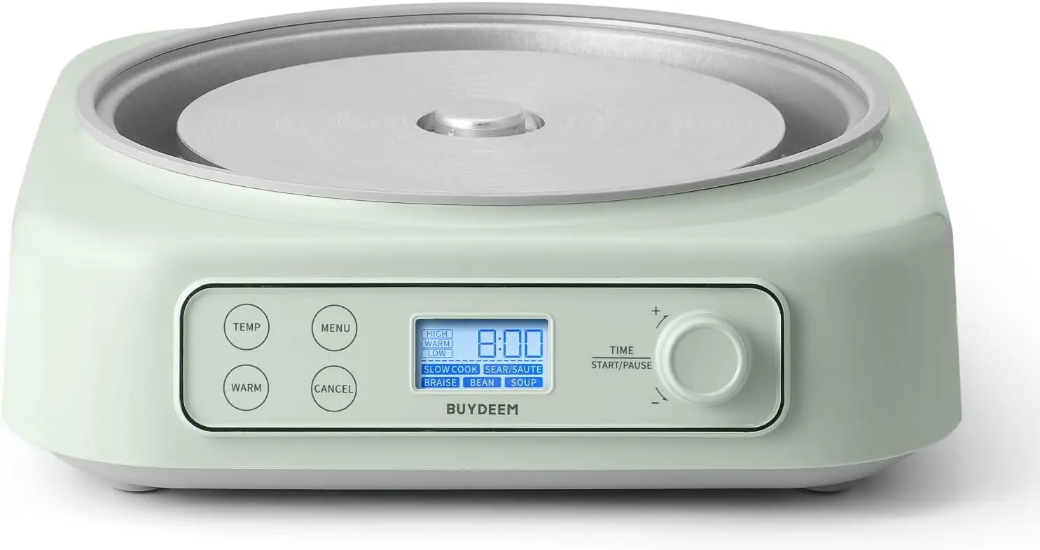 

LP55 5-in-1 Slow Cooker, Compatible with Various Cookwares, Multi-Cooker with Two Temperature Settings, Auto Keep Warm for 2H, C