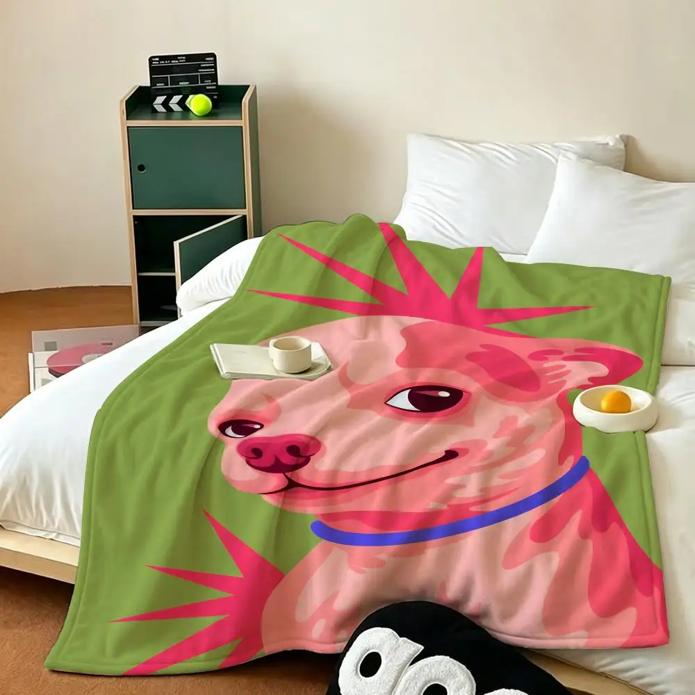 Character a-art d-dog Throw Soft Warm Flannel Fleece Throw Blanket for Sofa Bed Travel Home