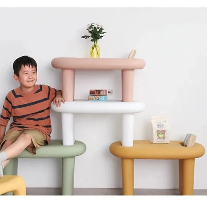 

Простые журнальные столики, складные в стиле скандинавский дизайн, из полиэтилена, пластиковые, ручной работы, для чтения и письма, маленькие обеденные столы, мебель для дома