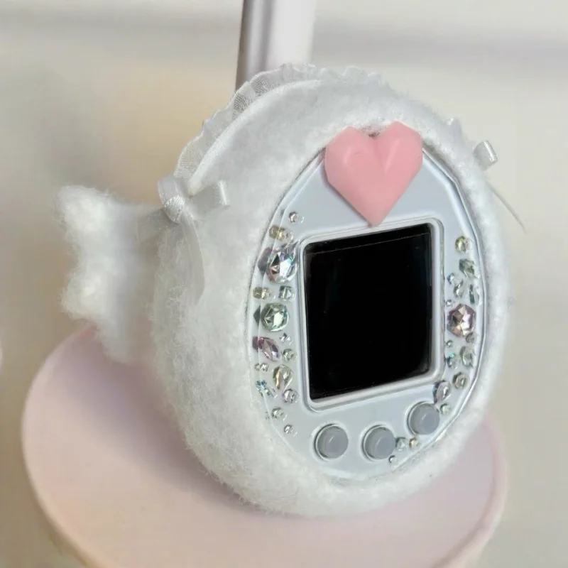 حافظة واقية لطيفة على شكل فيونكة الملاك من Tamagotchi مصنوعة يدويًا من الصوف تنطبق على Uni Smart 4u Ps Meets Mix Id Idl Pix Paradise Small Town