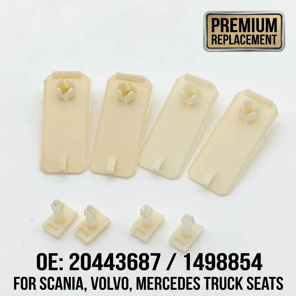NEW 20443687 1498854 914516004 Truck Seat Base Slider Guide Set for Scania Volvo for ISRI 6860 Seat Track Slide Clip Set 4 Pcs