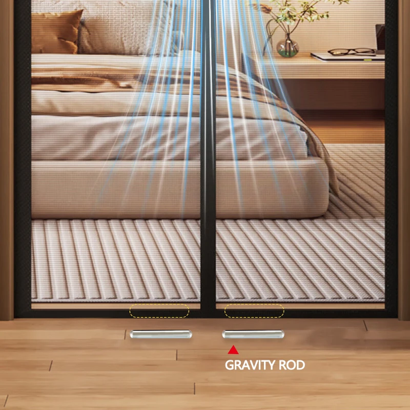Mosquito Net Curtain, Magnetic Door Curtain, Mosquito Proof Door with Magnet, Net Automatically Closes Door Mesh