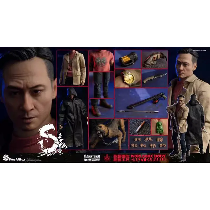 In Stock Original Worldbox AT036 1/6 Downtown Union Smuggler Wu Zhen Yu Male Action Figure Full Set Model Collection Gift