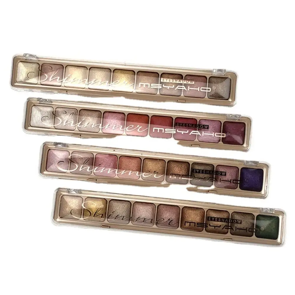 Paleta de sombra de ojos de 9 colores pigmentada, lentejuelas de purpurina Natural de larga duración, resistente al agua, herramienta cosmética de larga duración para mujer