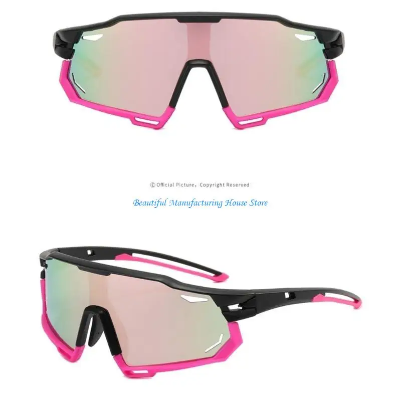 نظارات شمسية مستقطبة E56A لركوب الدراجات، نظارات شمسية UV400 فوتوكروميك، نظارات رياضية