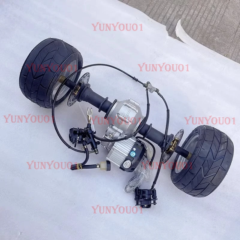 

Комплектующие для четырехколесных электрокартов: дифференциал для квадроциклов, дисковый тормоз, приводной вал, задняя ось, мотор-редуктор, 6-дюймовые шины