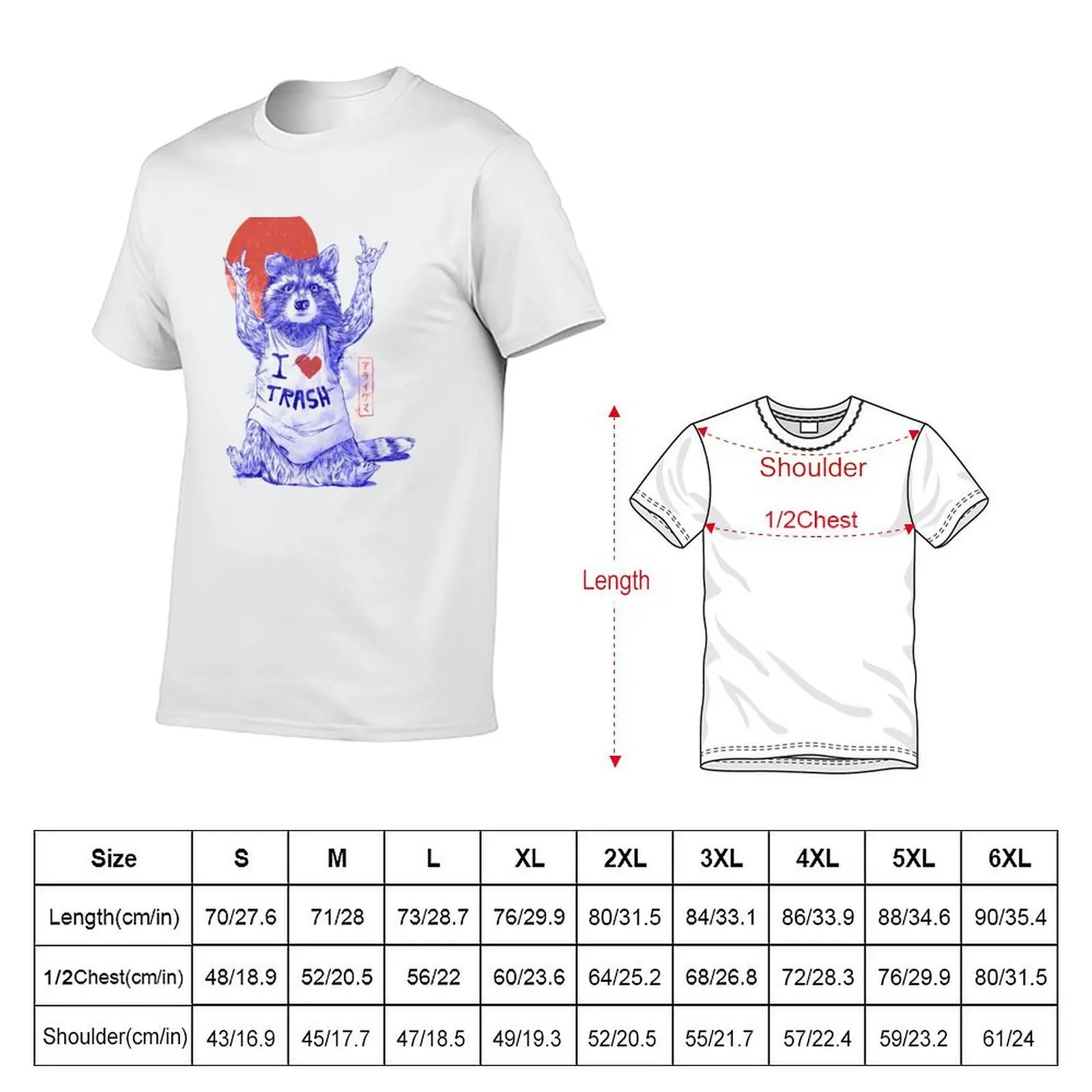I Love Trash - Cute Funny Metal Raccoon Gift T-Shirt man tshirt man t shirts cotton t shirts for man graphic vintage T-shirt