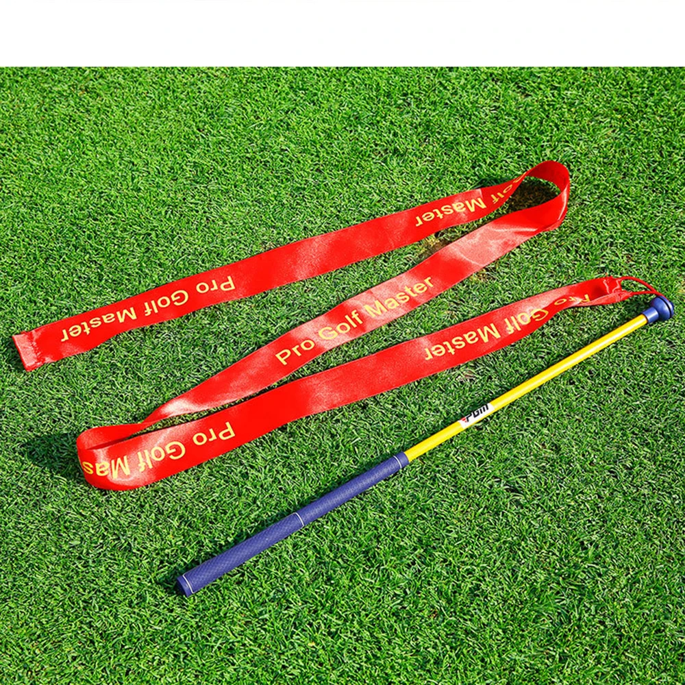 PGM Golf Practitioner Colorful Ribbon Swing Stick Sound Practice Increase Swing Speed Training Club Exerciser HGB020