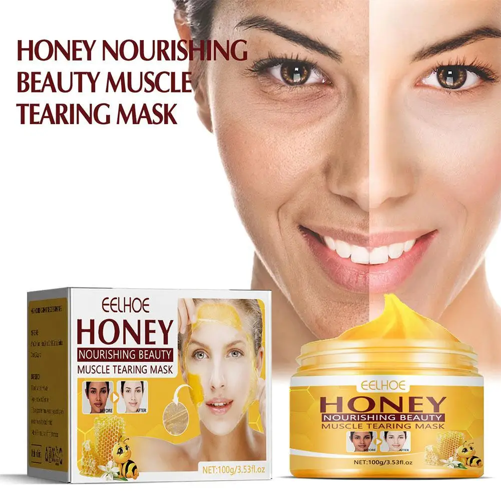 100g Rejuvenating Honey Tear-Off Mask Nourishing Deep Cleaning Moisturizing Honey Peel-Off Mask For All Skin Types Skin Car G1N3